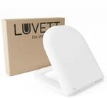 LUVETT D900 WC-Sitz D-Form SoftClose TakeOff Absenkautomatik Wei&szlig; | Duroplast