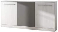 BIM Furniture Wandbett Horizontal Schrankbett Roger 90x200 cm Wandklappbett,