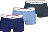 Tommy Hilfiger Herren 3er Pack Boxershorts Trunks mit Logobund, Mehrfarbig (Vibrant