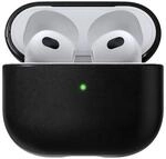 Nomad Airpods V3 Case Black Schutzh&uuml;lle aus Echtleder f&uuml;r AirPods 3. Gen in schwarz