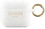 Guess Cover Silicone, Apple AirPods 3, GUA3SGGEH, White