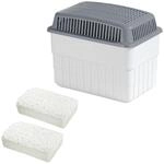WENKO Feuchtigkeitskiller mit 2 x 1 kg Granulatblock, Raumentfeuchter, fasst bis zu