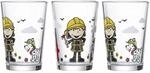 Ritzenhoff & Breker Kindergl&auml;ser Feuerwehrmann Bernie, 3er Set, 205 ml,...