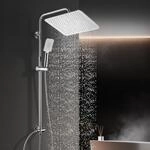 G&ouml;rbach Regendusche Duschsystem ohne Armatur, Eckig 30x30 cm Chrom
