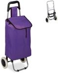 Relaxdays Einkaufstrolley, klappbar, 25 L Einkaufstasche mit Rollen, bis 10 kg