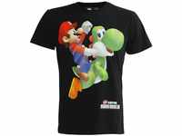 Nintendo T-Shirt -XL- schwarz, Mario-Yoshi