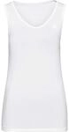 Odlo Damen BL TOP V-Neck Singlet Performance X-Ligh Tr&auml;gershirt/Cami Shirt, White,