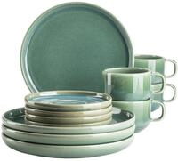 M&Auml;SER Serie Elina Uno, Modernes Kaffeegeschirr Set mit unregelm&auml;&szlig;iger Effektglasur