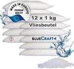 Bluecraft - Luft-Entfeuchter Granulat im Vliesbeutel 12 x 1 kg Nachf&uuml;llpackung