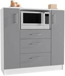 K&uuml;chenschrank | Ma&szlig;e ca. H. 110 x B. 109 x T. 40 cm | Mikrowellenschrank mit...
