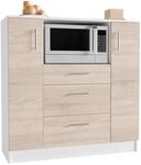 K&uuml;chenschrank | Ma&szlig;e ca. H. 110 x B. 109 x T. 40 cm | Mikrowellenschrank mit drei