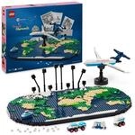 LEGO Reiseerinnerungen, Spielzeugweltkarte, BAU- und Spielset f&uuml;r M&auml;dchen und