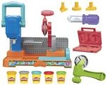 Play-Doh Werkbank Spielset, 5 x 56 g Dosen Modelliermasse in bunten Farben, mit