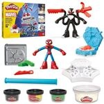 Play-Doh Marvel Spider-Man Netz-Action Set, 2 Spielfiguren und vielen Knetformen, 4