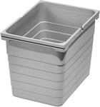 SOTECH eins2vier Abfallsammler H&ouml;he: 310 mm Volumen 17 Liter 230 x 306 mm alugrau