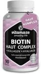 Haut Komplex mit Biotin, Kollagen, Hyaluron, Q10 & Vitamin C, 90 Kapseln f&uuml;r 3