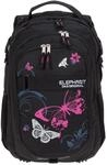 ELEPHANT Schulrucksack Hero Signature Rucksack Motiv 12679 (Butterfly Black PINK)