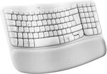 Logitech Wave Keys f&uuml;r Mac, kabellose ergonomische, gepolsterte Handballenauflage,