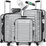 KESSER&reg; 3tlg. Hartschalenkofferset Hartschalenkoffer Reisekoffer Set Reisekofferset