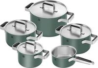 ZWILLING PURE Kochtopfset, 5-tlg, 18/10 Edelstahl, Keramik-Au&szlig;enbeschichtung,