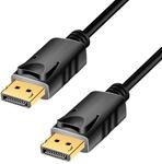 LogiLink CD0103 - DisplayPort-Kabel, DP/M zu DP/M, 4K/60 Hz, CCS, schwarz, 5 m