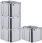 PROREGAL SuperSparSet 4x Eurobox NextGen Economy | Griffe geschlossen |HxBxT