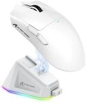 ATTACK SHARK X11 Gaming Maus mit Magnetspannungsdock, PixArt PAW3311 Sensor, BT/2,4G