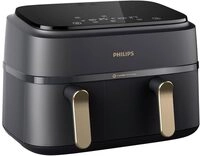 &Ouml;lfreie Fritteuse - PHILIPS - NA352/04 - 9 l - Doppelkorb - Touchscreen + Zubeh&ouml;r -