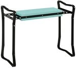 Outsunny Kniebank f&uuml;r Gartenarbeit klappbar Gartenhocker Werkzeugtaschen...