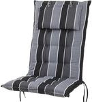 Auflage Hochlehner Monte 20208-710 grau gestreift 119x50x8 cm Sun Garden