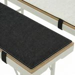 DuneDesign 2er Set Filz Bierbankauflage 220x25cm 2-Farbig Wendbar - Bierbank...