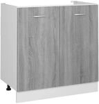 vidaXL Sp&uuml;lenunterschrank Lyon Grau Sonoma 80x46x81,5 cm Holzwerkstoff