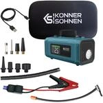 K&ouml;nner&S&ouml;hnen KS JSP-2000 Auto Kompressor mit Starthilfe 4-in-1, 14800 mAh 
