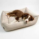 4L Textil Teo Kuscheliges Hundebett Hundekorb mittelgro&szlig;e Hunde Hundekissen