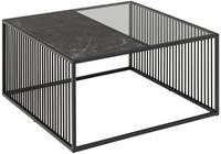 Emob Couchtisch Strington 80x80 cm - schwarz