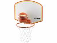 Molten Minibasketball-Set, Klebehalterung Basketballset, Mehrfarbig, 280 x 155...