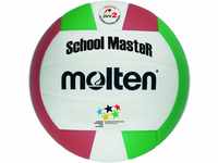 Molten School Master Volleyball Gr. 5 Ball, Weiss/ROT/GRÜN, 5