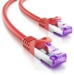 deleyCON 0,25m CAT7 Netzwerkkabel - 10 Gigabit - RJ45 Patchkabel Ethernet Kabel