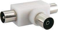 SCHWAIGER -ASV25 532- Aufsteckverteiler 2-Fach TV f&uuml;r Kabel- und Antennenanlagen/ 1x