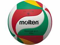 molten Volleyball V5m9000-M Ball, Weiß/Grün/Rot/Gelb, 5