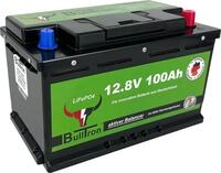 BullTron 12,8V 100Ah LifePO4 Lithium-Eisenphosphat-Batterie, aktiver Balancer,