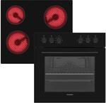 Telefunken ECH65A-B2 Einbauherd-Set | Elektro-Herd-Kochfeld-Kombination | Backofen