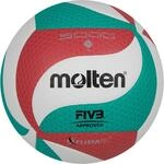 Molten Erwachsene V5M5000 Volleyball, Gr&uuml;n/Wei&szlig;/Rot, 5
