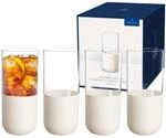 Villeroy & Boch - Manufacture Rock blanc Longdrink-Glas Set 4 teilig Wei&szlig;, Glas,