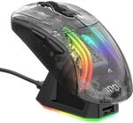 ATTACK SHARK X2 Pro Kabellose Gaming Maus mit Charging Station, Leise Maus