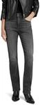G-STAR RAW Damen Strace Straight Jeans, Schwarz (Worn in Black Moon