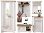 Stella Trading JASMIN Flurgarderoben Set in Pinie hell, Artisan Eiche Optik -