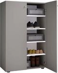 VCM Holz-Schuhschrank | Ma&szlig;e: H. 110 x B. 70 x T. 39 cm | Allzweckschrank | 5