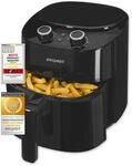 Exquisit Heissluftfriteuse FR6502 sw | 3,5 Liter | 1300 W | Timer | schwarz