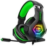 Ozeino Wired Gaming Headset mit Mikrofon 3D Surround Sound Ger&auml;uschunterdr&uuml;ckung
